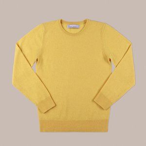 Grana Cashmere Crew Neck Sweater Yellow S